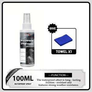 TEMU 100ml 나노 보호 스프레이, 야외용 방수 코팅제 – 재킷, 스노우 부츠, 텐트 및 가죽 제품에 이상적인 내구성 있는 비방지 마감 (플라스틱 병 포함), 방수 코팅,야외 장비 보호,내구성 있는 비 마감,방수 코팅 스프레이,오래 지속되는 방수 기능,강화 원단 방패,야외 활동 애호가,올웨더