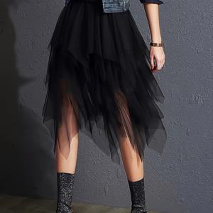 TEMU 엘레강트 머메이드 A라인 롱 스커트 - 레이어드 러플 트레인, 풀 길이 플로잉 웨딩, 프롬, 파티 드레스 스커트 (허리 벨트 없음, 세탁기 사용 가능) - 사계절 포멀 가운 액세서리