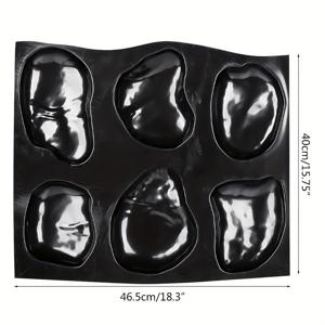 TEMU 1개 자갈 몰드 텡부 스톤 문화 스톤 몰드 6개 대형 자갈 시멘트 프리캐스트 몰드