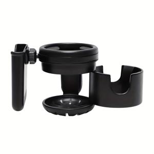 TEMU 휴대폰 거치대가 있는 3-in-1 유모차 컵 및 병 홀더 세트 - 내구성 있는 ABS 소재, 핸들바에 안전하게 부착, 여행하는 부모님을 위한 이상적인 유모차 액세서리|트래블보틀