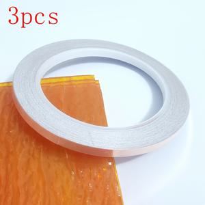 TEMU 3개입 3mm/5mm 구리 호일 테이프, 20m 단전도 접착식, 스테인드글라스 DIY 공예, 기타 EMI 차폐, 전기 유지보수, 종이 회로, 접지용, 용접 및 전기 작업에 사용