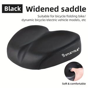TEMU 인체공학적 자전거 안장 쿠션 - 고탄성 PU 폼, 블랙 레드 악센트, 산악자전거용 편안하고 내구성 있는 제품, 다양한 차량 모델에 적합, 시트 포스트 지름 44-67mm, 자전거 액세서리