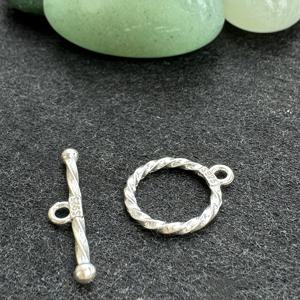 TEMU 925 스털링 실버 OT 클라스프, DIY 팔찌 목걸이용 925 실버 토글 클립 액세서리, 주얼리 제작 소품