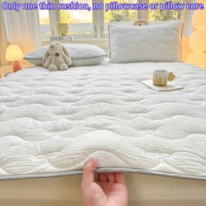 TEMU 1pc 냉각 매트, 100% 폴리에스터 섬유, 빠른 열 방출, 피부 친화적, 통기성 및 부드럽게, 단색, 기계 세척 가능, 휴대용 여름 아이스 매트, 냉각 스팟 및 단단한 스팟, 여름 매트리스 탑퍼 | 휴대가 편리한 매트리스 탑퍼 | 통기성 매트리스 커버, 매트리스 커버 Be