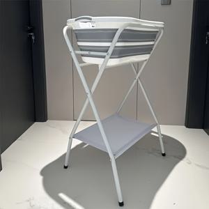 TEMU 1개 휴대용 개 목욕통 및 세척 : 소형~중형견, 고양이 및 기타 애완동물용 접이식 고정 배수 시스템 내장형 욕조 - 내구성 있는 PP 재질, 목욕, 샤워, 그루밍에 적합한 강아지 목욕통