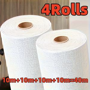 TEMU 2/4 롤 자가 점착식 3D 폼 벽지 - 떼어내어 붙이는 질감 디자인, 간편한 청소 및 절단, 내구성 있는 XPE 소재, 거실, 주방, 침실, 사무실 장식을 위한 랜덤 패턴, 벽면용 벽지, 주방 백스플래시, 모던 데코, 벽스티커, 벽지스티커, 탈부착 벽지, 접착식 벽지