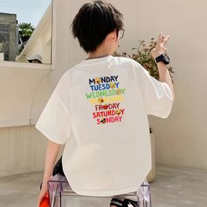 TEMU 남성용 캐주얼 루즈핏 반팔 티셔츠 - 