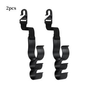 TEMU 2개 자동차 트렁크 수납 후크 - 짐, 우산, 낚싯대 홀더용 ABS 시트백 정리대, 차량 내부 조직용 가벼운 액세서리 랙