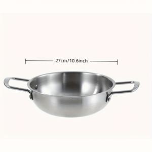 TEMU 25.91cm 스테인레스 스틸 그릴 팬 - 비스킷, 전문급 프라이팬, 요리, 피자, 스티어 프라이팬 - 식기 세척기 안전, 모든 유형의 스토브 호환, 스티어 프라이팬 | 세련된 주방 용품 | 내구성 있는 요리 팬, 그릴 팬