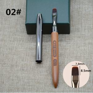 TEMU 아크릴 네일 브러쉬펜 - 파우더 매니큐어용, 라운드 핸들 젤 빌더 브러시