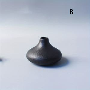 TEMU 일본식 거친 도자기 수제 꽃병, 레트로 젠 탁상용 꽃 그릇, 도자기 꽃 꾸미기, 수경 소형 꽃 꾸미기, 수공예 장식품