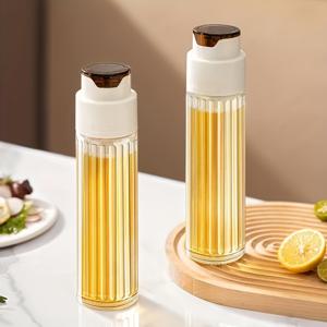 TEMU 2개 자동 개폐식 홈 키친용 유리 오일 병, 누출 방지 대용량 간장 식초 양념 병, 중력 오일 탱크