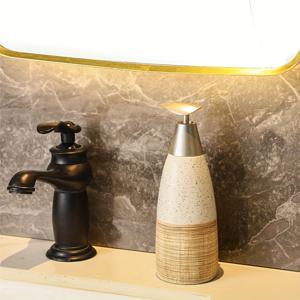 TEMU 손세정제, 샴푸 및 샤워젤용 럭셔리 프레스드 소프 디스펜서 병 1개 - 대용량 여행 친화적 디자인 - 노란색 병 - 손 또는 건조 세척 전용