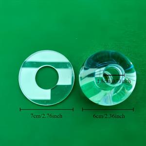 TEMU 유리 당구 연습공 - 1개 투명 큐 스포츠 정밀 트레이너, 스누커 & 풀 스트로크 개선 및 기술 향상을 위한 범용 핏