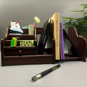 TEMU 확장 가능한 목재 책상 정리함, 접이식 서랍 포함 - 책, 펜 등을 위한 다기능 보관 솔루션 | 학생 및 전문가에게 이상적, 책상 액세서리 사무실용