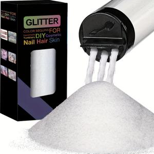 TEMU 육각형 바디 글리터 50g - DIY 화장품, 네일 아트, 헤어 & 스킨 액세서리용 혼합 컬러 세퀸, 100ml 미만 패키지, 쉬머 효과