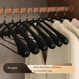 TEMU 너무 넓은 어깨 코트 행거, 홈 드라이 클로스, 안티 슬립, 어깨 부드러운 행거|행거