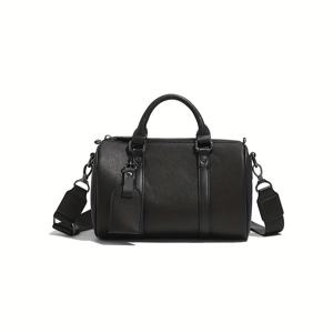 TEMU 세련되고 미니멀한 'S 핸드백, 클래식 원통형 디자인으로 스트리트웨어에 완벽하며 남녀 모두에게 적합합니다.