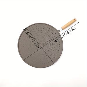 TEMU 1개 식품용 실리콘 스플래시 가드 - 튀김, 끓이기, 베이킹용 기름 튀김 방지 뚜껑, 식기세척기 안전, 베이지 주방 장식 - 추수감사절, 크리스마스, 할로윈, 하누카, 독립기념일 선물 추천 - 가정 및 레스토랑용, 요리 액세서리, 현대 주방용품, 세척 쉬운 튀김 커버, 선물|식기세척기|식기세척기