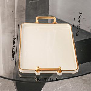 TEMU 1pc 라마단 플라스틱 트레이 홈 주방 식당 다기능 저장 트레이 차트 세트, 물, 캔디, 쿠키, 빵, 웨딩, банк릿, 선물, 생일에 적합합니다