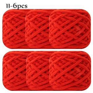 TEMU 6-팩 굵은 실, 총 570g, 각 20.1oz, 100% 폴리에스터, 부드럽고 푹신한, 두께 8mm, 다색, DIY 뜨개질 및 크로셰, 모자, 스카프, 담요, 가방용 따뜻한 실 - 95g±5g/50m/pc|뜨개실