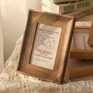 TEMU 빈티지 스타일 6인치 직사각형 사진 프레임 - 클래식 레진 벽 또는 테이블탑 디스플레이 홈 데코용, 수평 방향, 내구성 있고 세련된 디자인, 사진, 예술 작품 또는 추억을 위한, 사진 전시, 장식용 프레임, 우아한 디자인, 견고한 구조, 홈 데코레이터, 사진 프레임, 우아한 사진 프레임, 프레임, 벽용 사진 프레임, 사진