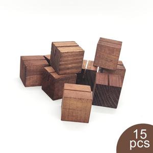 TEMU 15개 세트 목재 플레이스 카드 홀더 카드 디스플레이 스탠드 테이블 넘버 사인 스탠드 포토 스탠드 - 리테일 샵, 카페, 홈, 웨딩, 디너 파티, 이벤트 장식용, 소매용 간판,카페 장식,우아한 스탠드, 디스플레이,내구성 있는 소재,사진 홀더,이벤트 주최자,웨딩 플래너