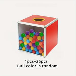 TEMU 1개 게임 복권 상자, 25개 컬러 복권 공, 결혼식, 생일, 기념일, 할로윈, 크리스마스 이벤트 및 파티 용품에 적합한 복권 상자