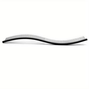 TEMU 에스형 강아지 그루밍 빗 - 반감염 & 반밀착 이빨, 억새 디자인, 모든 털 타입용 내구성 강한 애완동물 브러시, 곡선 핸들, 미세 이빨