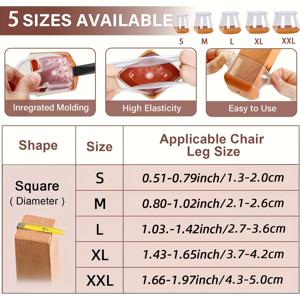 TEMU 2025년 새로운 모델, 모든 모서리 보호, 360°, 모든 것, 가구 쿠션, 20개, 나무, 도구 없이 설치, 의자, 테이블, 책상, 침대 리저, 소파, 모든 계절 사용, 가구 발 커버 포함|좌식의자|의자|쇼파쿠션