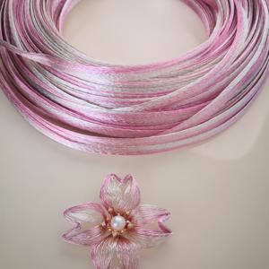 TEMU 100cm 컬러풀 금속 와이어 메쉬 DIY 공예 재료 – 고강도 구리망 순은 코팅, 홈 데코, 창의적 수공예, 아트 위빙에 적합; 옷, 가방, 모자, 신발, 장갑 등 제작에 사용 가능