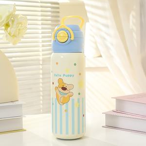 TEMU 1개 도파민 컬러 316 스테인리스 스틸 보온 주전자와 컵 디자인, 이중 음료용 컵, 야외 휴대용 빨대 컵, 남녀 모두에게 적합