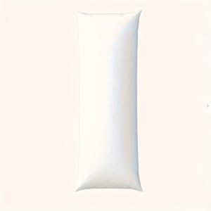 TEMU 1개 부드럽고 가벼운 베이지 화이트 솔리드 컬러 롱 베개커버, 모던 스타일 패션 홈 베개커버, 지퍼 잠금, 100% 폴리에스터 섬유, 침대 및 소파 등 다양한 장면에 적합 (베개솜 제외)