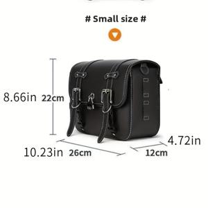 TEMU 블랙 범용 새들백 대용량 사이드백 스포츠스터 XL 883, for HONDA, Yamaha, SUZUKI용 보관 도구, 액세서리, 세련된 새들백, 내구성 좋은 새들백, 가방, 투어링 바이커, 자전거 보관 1쌍