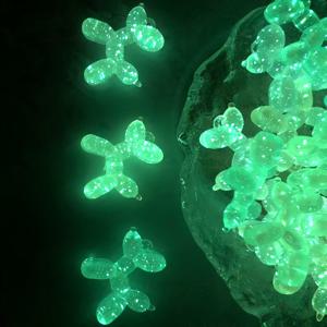 TEMU 10개입 야광 컬러풀 아크릴 3D 강아지 풍선 펜던트 DIY 소품 세트, 루미너스 시리즈, 팔찌, 목걸이, 휴대폰 액세서리, 키체인, 핸드메이드 소품 제작용