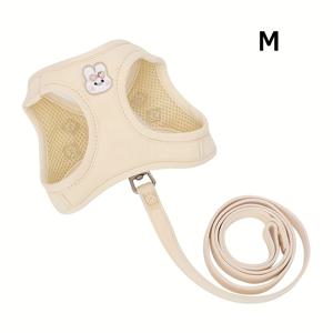 TEMU 숨쉬는 메쉬 고양이 허리띠 - 모든 날씨 사용, 쉬운 스텝인 디자인, 소형 및 중형 고양이용, 기계 세척 가능한 폴리에스터, 줄무늬 패턴 및 금속 눈구멍이 있는 안전 벗, 애완 동물 산책 장비, 애완 동물 허리띠, 세련된 애완 동물 액세서리, 내구성 있는 애완 동물 의류