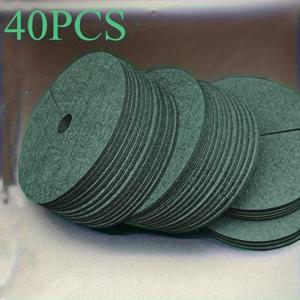 TEMU 40pcs 재사용 가능한 나무 뿌리 보호 매트 - 녹색 눈 안전한 고품질 잡초 방지, 내구성 있는 원형 디자인, 실내/실외 사용, 뿌리 썩음 및 뿌리 썩음 방지, 장식적인 정원 및 잔디 관리, 잡초 방지 직물