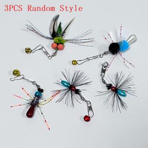 TEMU 고양이 장난감 교체용, 실내 고양이 장난감 낚시대 리필 세트 - 곤충 모형 포함