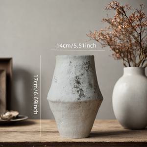 TEMU 세라믹 화병 - 빈티지 홈 데코 감성, 거실, 침실, 테이블, 현관 장식 - 가족과 친구를 위한 완벽한 선물|거실장