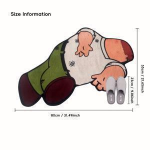 TEMU 1개 애니메이션 캐릭터 러그 - 귀여운 애니메이션 캐릭터가 있는 푹신하고 부드러운 미끄럼 방지 워셔블 매트, 침실, 거실, 게임 룸용 세탁기 사용 가능 매트 - 생일 선물, 침실 액세서리, 재미있는 디자인, 홈 데코레이터