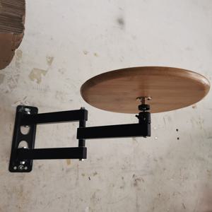 TEMU 주철 벽걸이 접이식 테이블 & 선반 - 고강도 공간절약형 조절 가능 높이(27