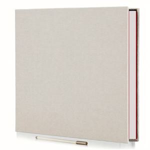 TEMU 1개 대형 포토앨범 28x27cm 자체 접착 스크랩북 + 펜 포함, 20장/40페이지 DIY 앨범 가족 기념일 및 결혼식 사진 보관용