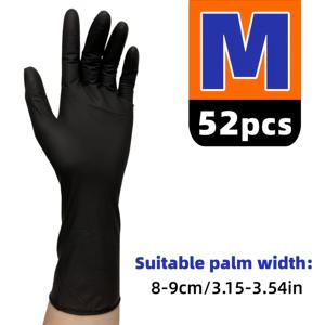 TEMU 52개입, 12인치 니트릴 청소 장갑 블랙, 터치스크린, 페인팅, 미용, 타투, 애완동물 목욕, 청소용 장갑에 적합, 선물