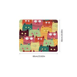 TEMU 카툰 고양이 프린트 세탁기 상단 보호 커버 매트, 일상 장식 패드, 카운터탑 흡수 테이블 매트 빠른 건조 냉장고 패드, 전자레인지 보호 커버 매트, 19.7 * 23.6인치 현대적인 세탁기 및 드라이어 상단 커버, 세탁실과 주방에 적합