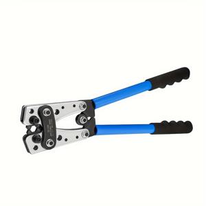 TEMU SWANAMB 중량급 케이블 러그 압착 도구, 6-50mm² (10-0 AWG) 육각형 압착기, 조절 가능한 죠우로 다양한 케이블 러그 크기에 대응하는 다용도 와이어 단자 압착기, 견고한 금속 핸들