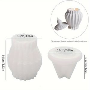 TEMU 2개/세트 뚜껑 포함 병 모양 레진 몰드, 에폭시 레진 캐스팅 캔들 용기 사탕 보석 액세서리 메이크업 홀더 독특한 콘크리트 시멘트 석고 주조 공예용 실리콘 박스 컨테이너 몰드