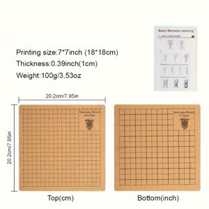 TEMU 목재 직조틀 키트 - 기본 스타일 공예 세트, 팔찌 제작을 위한 T핀 포함, 마크라메 및 양모 공예용, 창의적인 DIY 보석을 위한 테마 도구 세트, 매트 마감, 전원 공급이 필요하지 않음, 설명서 포함 - 30개의 T핀, 4개의 사이즈 보드 세트