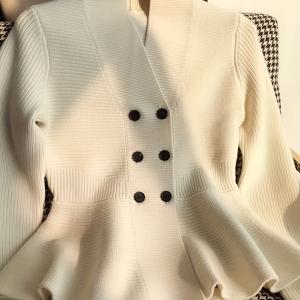 TEMU 여성용 플러스 사이즈 가디건 - V넥 버튼 프론트, 두꺼운 겨울 스웨터, 민트 그린 솔리드 컬러, 우아한 루즈핏 짧은 길이 레이어링, 시크 오피스 & 캐주얼 룩, 중간 신축성 원단