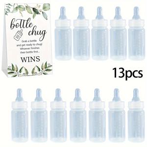 TEMU 13개 병 추기 게임 세트 (그린 병 표지 포함), 샤워 파티 답례품, 성별 공개 축하 행사용, 전기 불필요 - 할로윈, 크리스마스 행사 및 파티 용품 할로윈&크리스마스 (종이 재질)