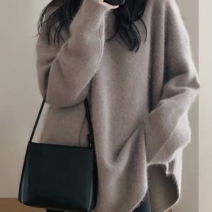 TEMU 여성용 중동 스타일 루즈핏 롱라인 가디건 - 라운드 넥, 기계 세탁 가능한 가을/겨울 스웨터, 캐주얼 & 포멀룩 레이어링 피스, 귀여운 스웨터